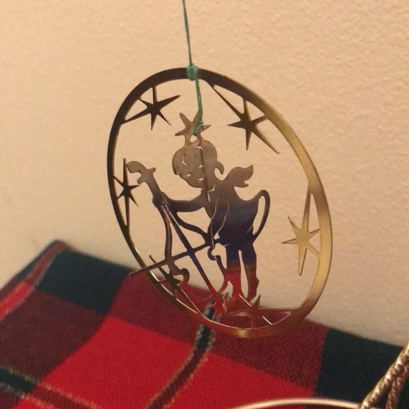 4 Vintage Brass Musicians Spinner Ornaments - Picture 3 of 8